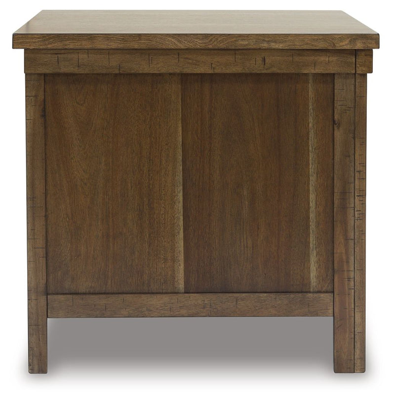 Moriville - Rectangular End Table - Grayish Brown - R&R Furniture Gallery (Fountain Valley, CA)