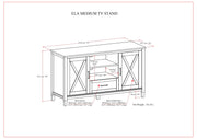 Ela - Medium TV Stand - Smoky Brown - R&R Furniture Gallery (Fountain Valley, CA)