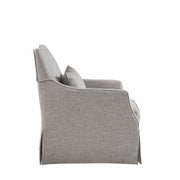 Traditional Design London Skirted Swivel Chair - R&R Furniture Gallery (Fountain Valley, CA)
