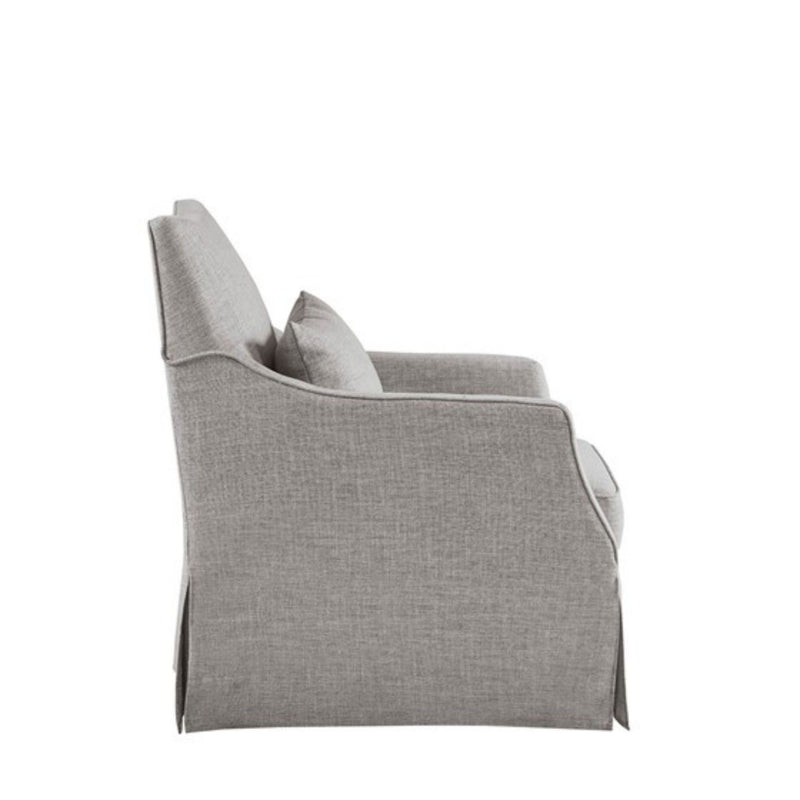 Traditional Design London Skirted Swivel Chair - R&R Furniture Gallery (Fountain Valley, CA)