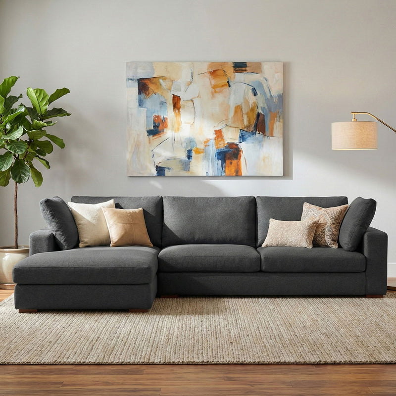 Charlie - Upholstered Deep Seater Sectional Sofa - R&R Furniture Gallery (Fountain Valley, CA)