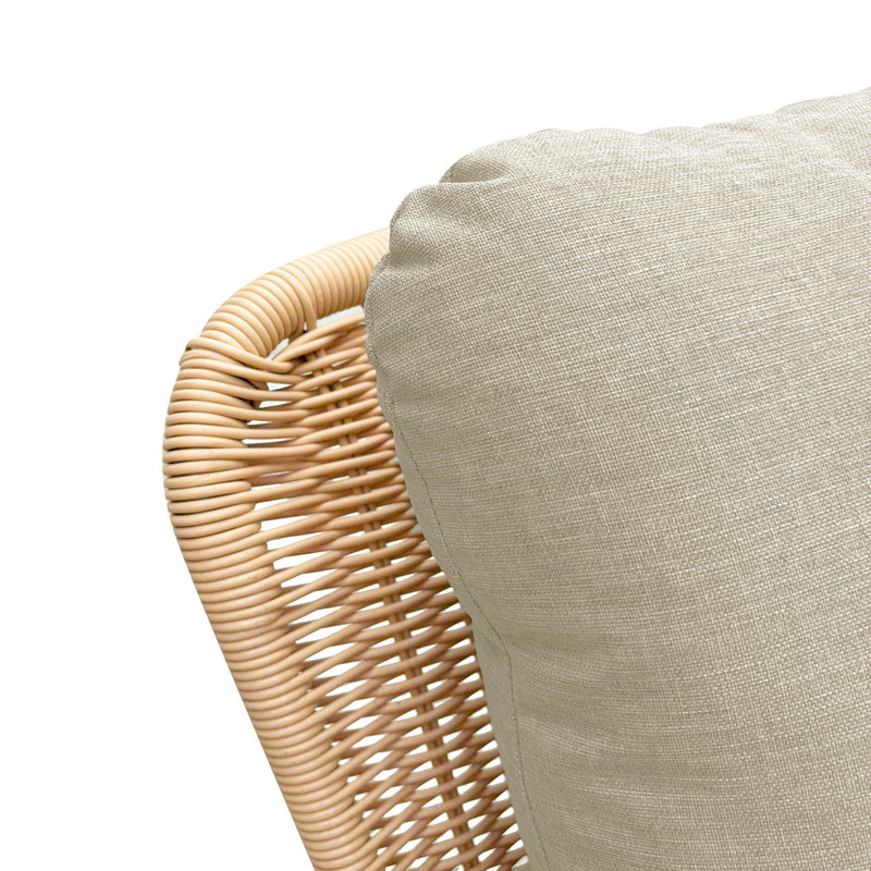 Contemporary Minimalist Wicker Rocking Chair With Soft Cushions - R&R Furniture Gallery (Fountain Valley, CA)