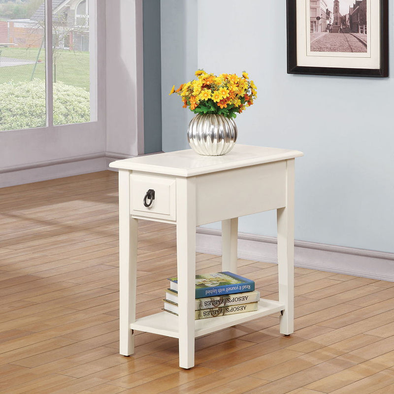 Jeana - Accent Table - White - R&R Furniture Gallery (Fountain Valley, CA)