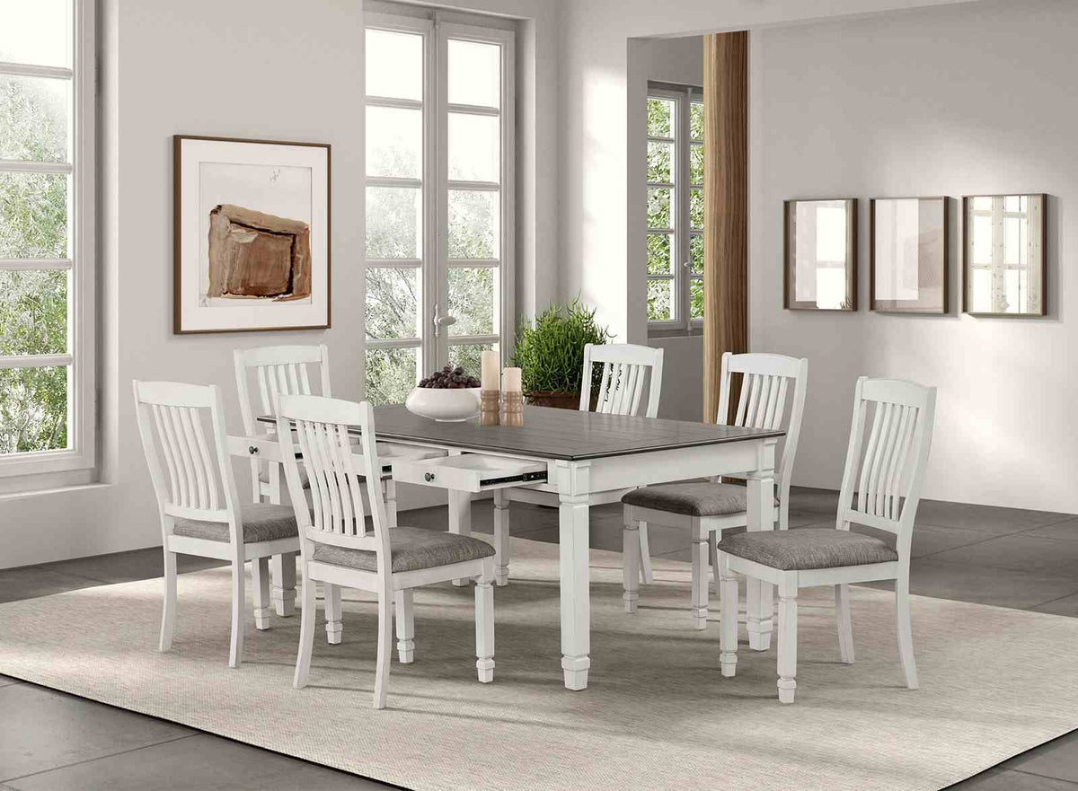 Pendola - Dining Table, Rustic White