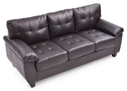 Comfortable stationary sofa by Glory Furniture with plush cushions and neutral fabric upholstery, ideal for living room seating.