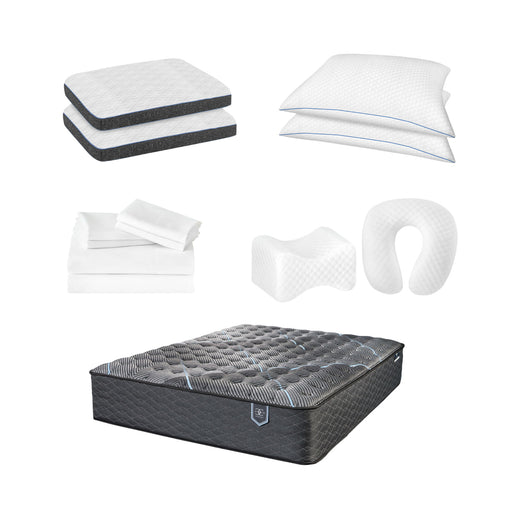 Comfort Care - Hybrid Restful Nights Plush Mattress With 12 Piece Comfort Bedding Pack - R&R Furniture Gallery (Fountain Valley, CA)