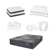 Comfort Care - Hybrid Restful Nights Firm Mattress, 12 Piece Comfort Bedding Pack - R&R Furniture Gallery (Fountain Valley, CA)