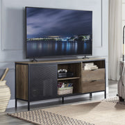 Nantan - 28" TV Stand - Rustic Oak & Black - R&R Furniture Gallery (Fountain Valley, CA)