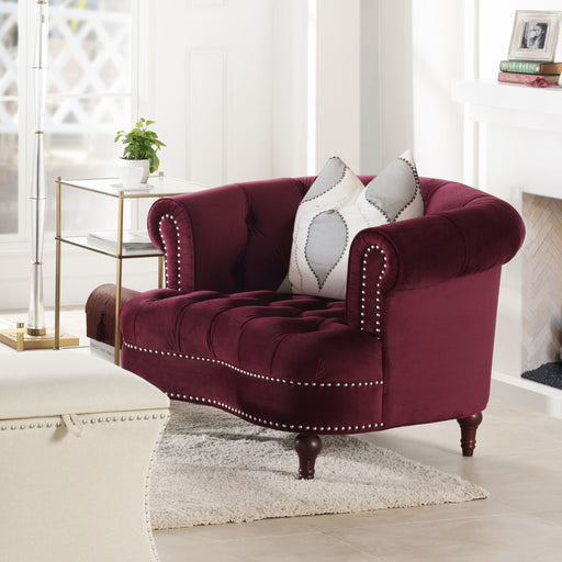 La Rosa - Victorian Tufted Upholstered Accent Chair - R&R Furniture Gallery (Fountain Valley, CA)