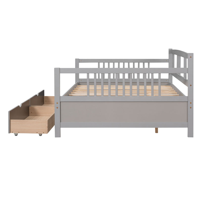 Modern DreamHaus multifunctional daybed with sleek design and built-in storage drawers, ideal for space-saving bedrooms.