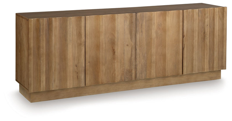 Timkins - Accent Cabinet - White Washed - R&R Furniture Gallery (Fountain Valley, CA)