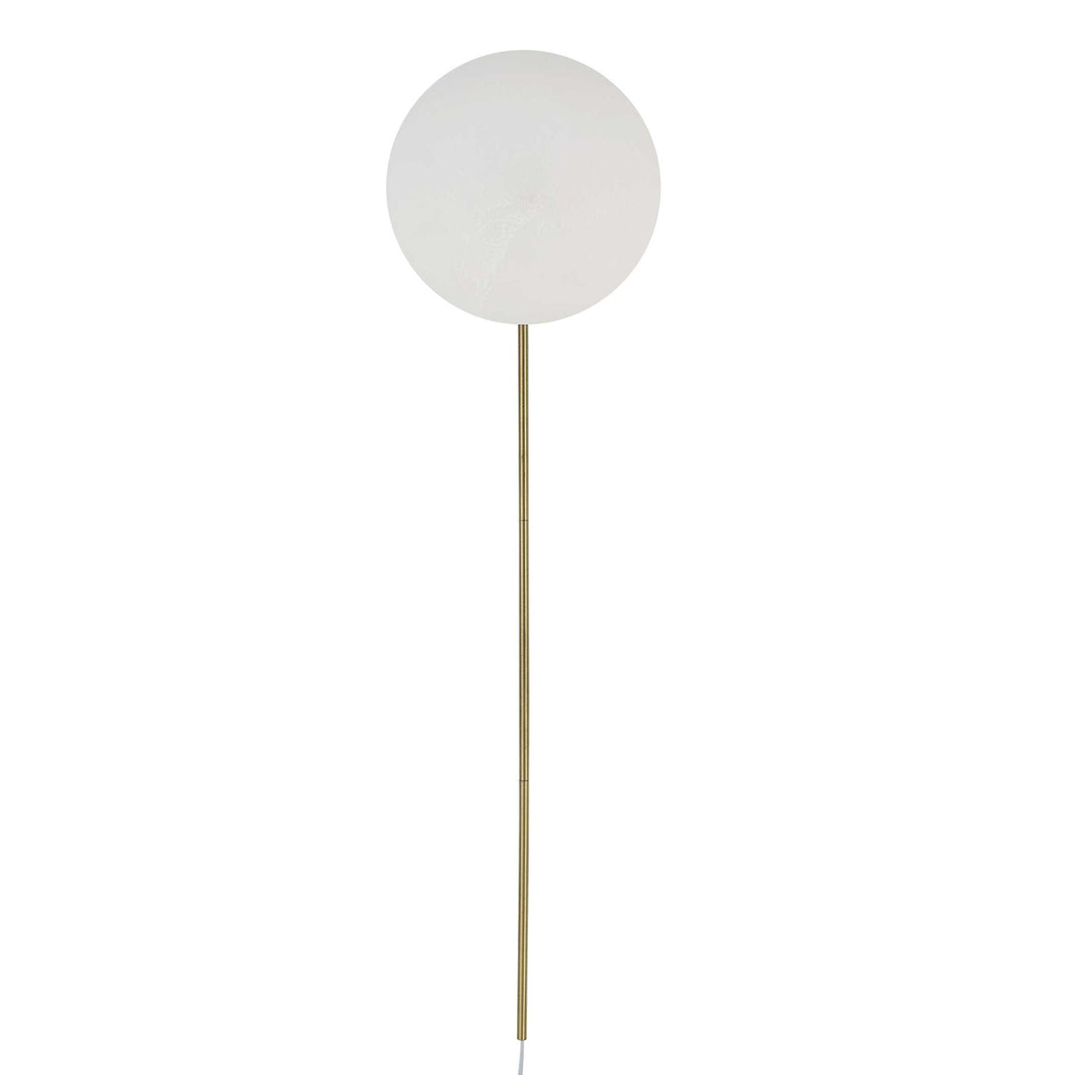 New Moon - Sconce - White / Bright Brass