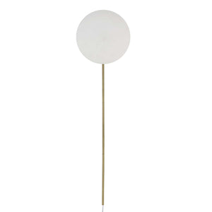 New Moon - Sconce - White / Bright Brass