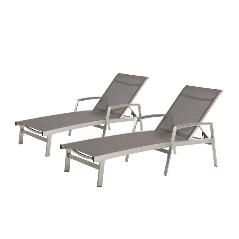Oxton - Chaise Lounge Stylish Outdoor Seating - R&R Furniture Gallery (Fountain Valley, CA)
