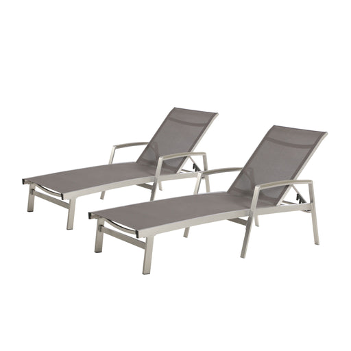 Oxton - Chaise Lounge Stylish Outdoor Seating - R&R Furniture Gallery (Fountain Valley, CA)