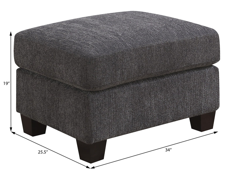 Ottoman - Gray - Wood - R&R Furniture Gallery (Fountain Valley, CA)