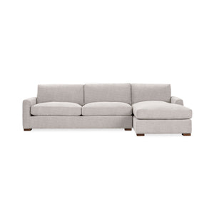 Classic Home Coburn chaise sofa from the stationary sectionals collection, featuring plush upholstery and a modern design.