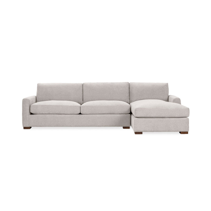 Classic Home Coburn chaise sofa from the stationary sectionals collection, featuring plush upholstery and a modern design.