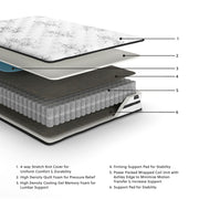 Chime 10 Inch Hybrid - Medium Hybrid Mattress - R&R Furniture Gallery (Fountain Valley, CA)