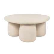 Rahul - Round Coffee Table - Cream - R&R Furniture Gallery (Fountain Valley, CA)