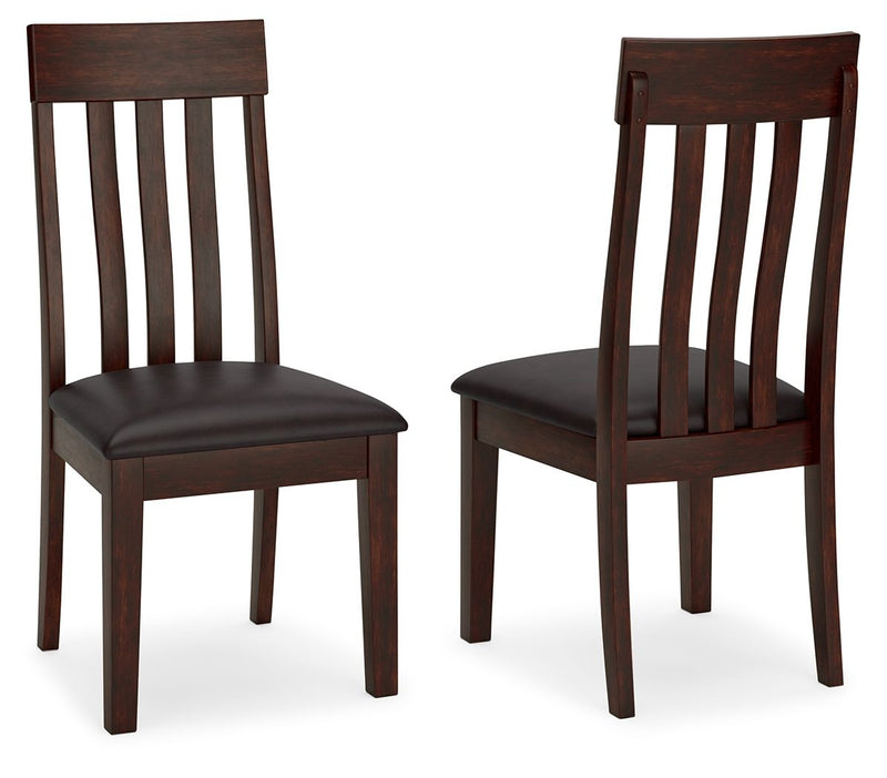Haddigan - Dining UPH Side Chair (Set of 2) - Dark Brown - R&R Furniture Gallery (Fountain Valley, CA)