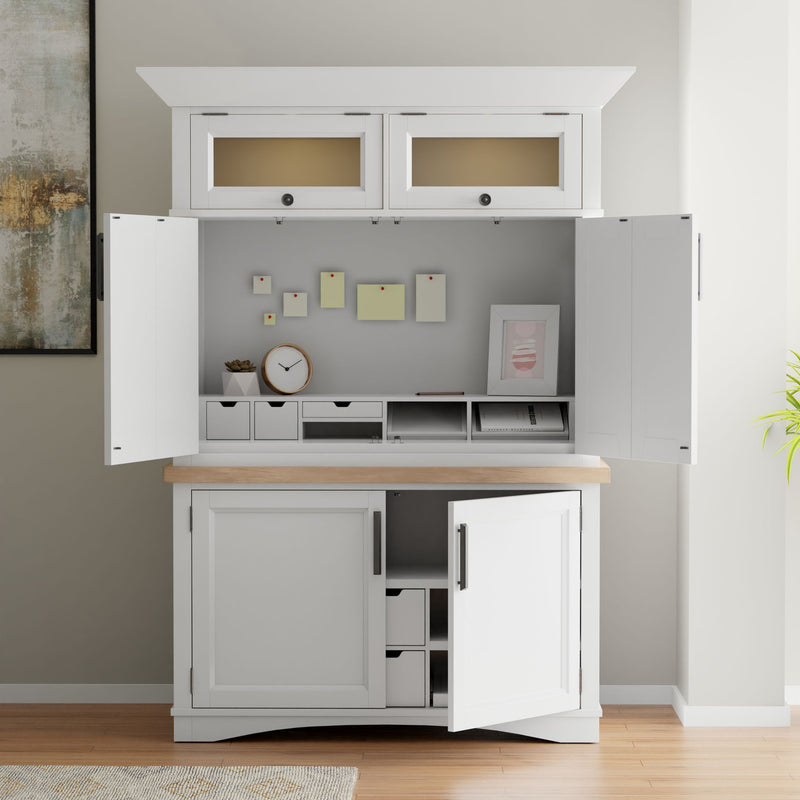 Americana Modern - Workstation with LED Light - R&R Furniture Gallery (Fountain Valley, CA)