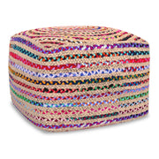 Margo - Square Pouf - Multicolor - R&R Furniture Gallery (Fountain Valley, CA)