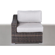 Contemporary Outdoor Rattan Wicker Sectional Seating Group With Cushions - R&R Furniture Gallery (Fountain Valley, CA)