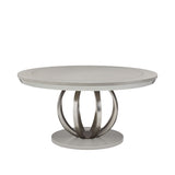 Eclipse - Round Dining Table - Moonlight Gray - R&R Furniture Gallery (Fountain Valley, CA)