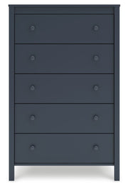 Simmenfort - Five Drawer Chest - Navy Blue - R&R Furniture Gallery (Fountain Valley, CA)