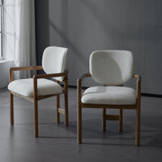 Upholstered Arm Dining Chairs (Set of 2) - R&R Furniture Gallery (Fountain Valley, CA)