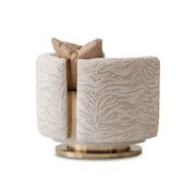 Savannah Breeze - Swivel Chair - Cashmere / Bright Gold - R&R Furniture Gallery (Fountain Valley, CA)