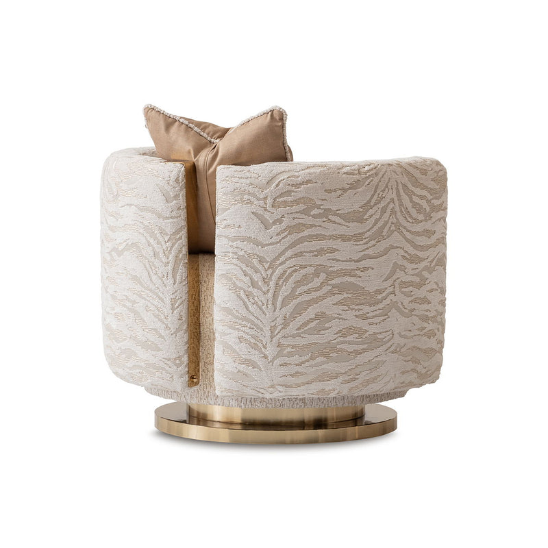 Savannah Breeze - Swivel Chair - Cashmere / Bright Gold - R&R Furniture Gallery (Fountain Valley, CA)