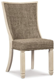 Bolanburg - Dining UPH Side Chair (Set of 2) - Lattice Back - Brown / Beige - R&R Furniture Gallery (Fountain Valley, CA)