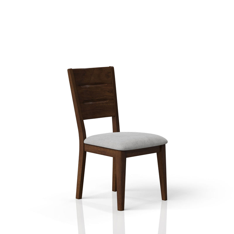Dining Chairs Upholstered Side Chair - Cherry - R&R Furniture Gallery (Fountain Valley, CA)