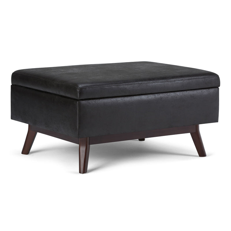 Owen - Upholstered Rectangular Storage Ottoman - R&R Furniture Gallery (Fountain Valley, CA)