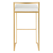 Lumi Source Fuji contemporary glam barstool with quality construction, featuring sleek design and comfortable seating.