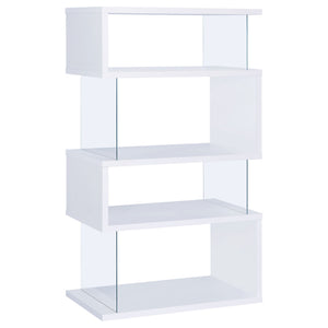 Elias - 4 Shelf Bookshelf With Zigzag Design
