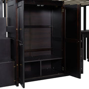 Loft Bed With Stairs, Bookshelf, Drawers, Desk & Wardrobe, Space Saving Multifunctional Furniture - R&R Furniture Gallery (Fountain Valley, CA)