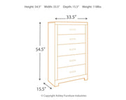 Culverbach - Five Drawer Chest - Gray - R&R Furniture Gallery (Fountain Valley, CA)