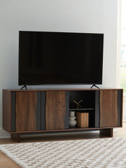 Welby - Accent Cabinet - Brown / Charcoal - R&R Furniture Gallery (Fountain Valley, CA)