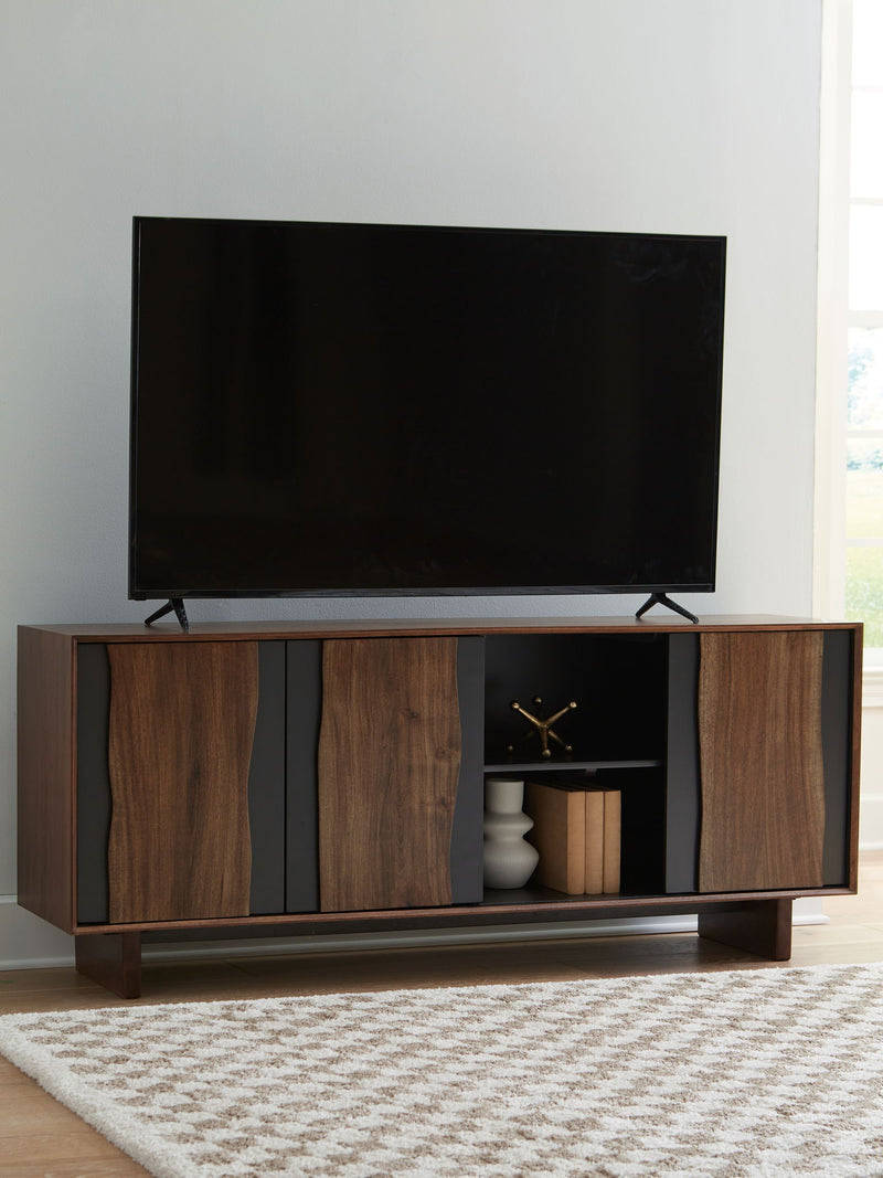 Welby - Accent Cabinet - Brown / Charcoal - R&R Furniture Gallery (Fountain Valley, CA)