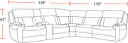 Dalton - Modular Power Reclining Sectional - R&R Furniture Gallery (Fountain Valley, CA)