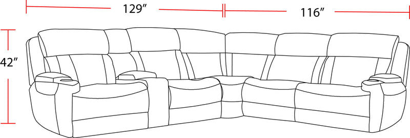 Dalton - Modular Power Reclining Sectional - R&R Furniture Gallery (Fountain Valley, CA)