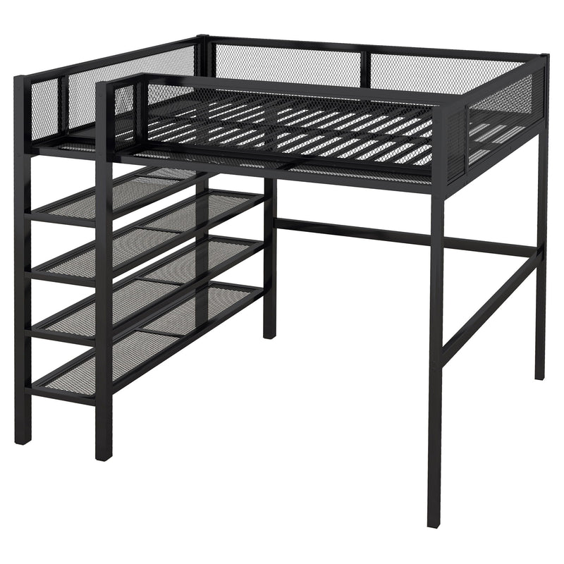 Loft Bed With 4 Tier Shelves And Storage - R&R Furniture Gallery (Fountain Valley, CA)