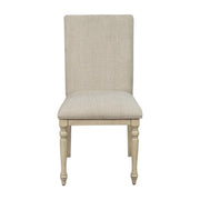 Fiona - Upholstered Dining Chair With Turned Legs (Set of 2) - Light Gray - R&R Furniture Gallery (Fountain Valley, CA)