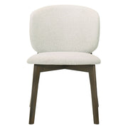Mallin - Side Chair (Set of 2) - Gray Chenille & Walnut - R&R Furniture Gallery (Fountain Valley, CA)