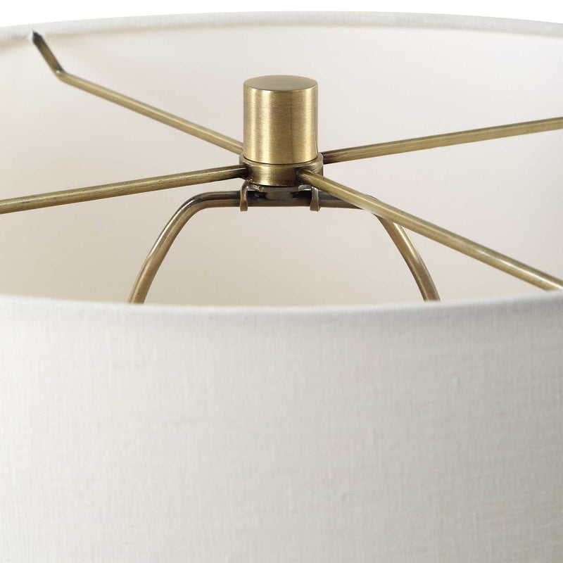 Plinth - White Marble Table Lamp