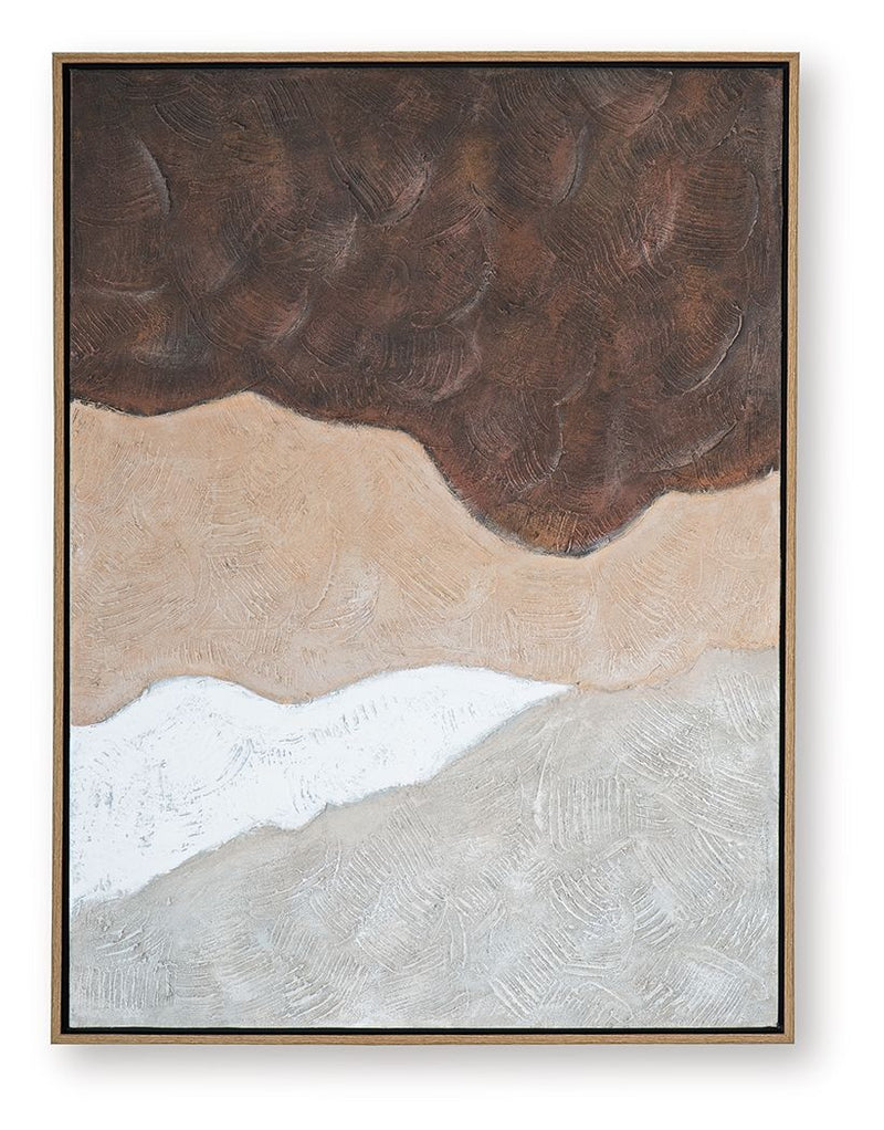 Fanthorne - Wall Art - Tan / Brown / White - R&R Furniture Gallery (Fountain Valley, CA)
