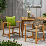 Outdoor Dining Chair Acacia Wood Frame (Set of 2) - R&R Furniture Gallery (Fountain Valley, CA)